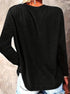 Stylish Women's Printed Long Sleeve- Western 'M,' Black
