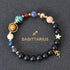 Eight Planets Twelve Constellations Bracelets Frosted Stone Beaded Bracelet