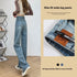 Autumn And Winter Narrow Loose Straight Jeans For Women