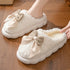 Soft Slippers Comfort Flat Heel Home Indoor Bedroom Plush Slippers