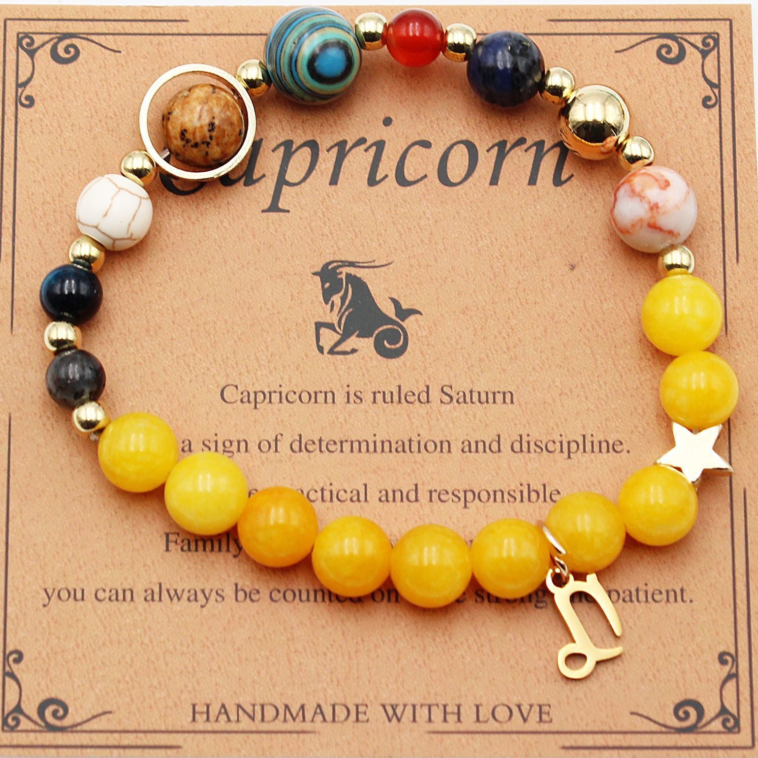 Eight Planets 12 Constellation Bracelet Morgan Stone Beaded Bracelet