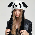 Cute Animal Moving Ear Hat- Panda Dog Frog Puppy Plush