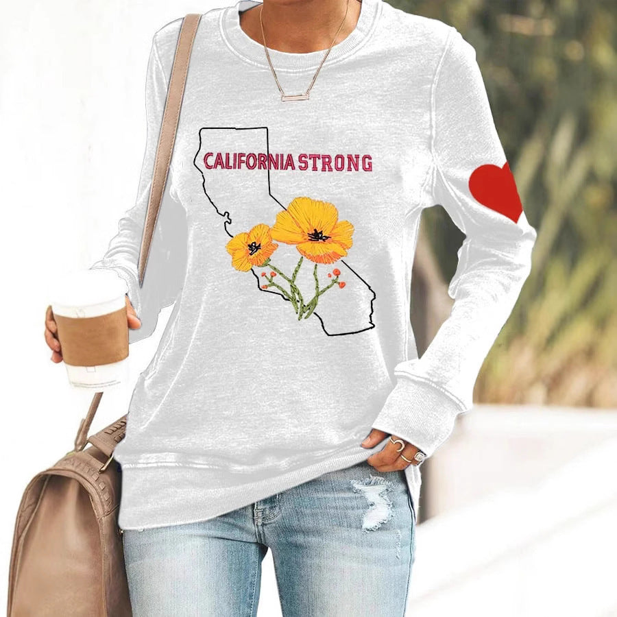 Casual Round Neck Women's Top