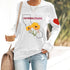 Casual Round Neck Women's Top