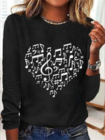 Women's Print Long-sleeved