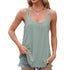New Solid Color Jacquard Round Neck Women's Bottom And Inner Shoulder Strap Tank Top
