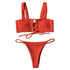 Bikini Set Buttonhole Special Fabric For Women