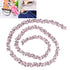 Horse Eye Flower Chain Glass Diamond DIY Shoelace Clothing Decoration AccessoriesPink