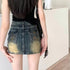 American Retro Denim Skirt Skinny Sheath