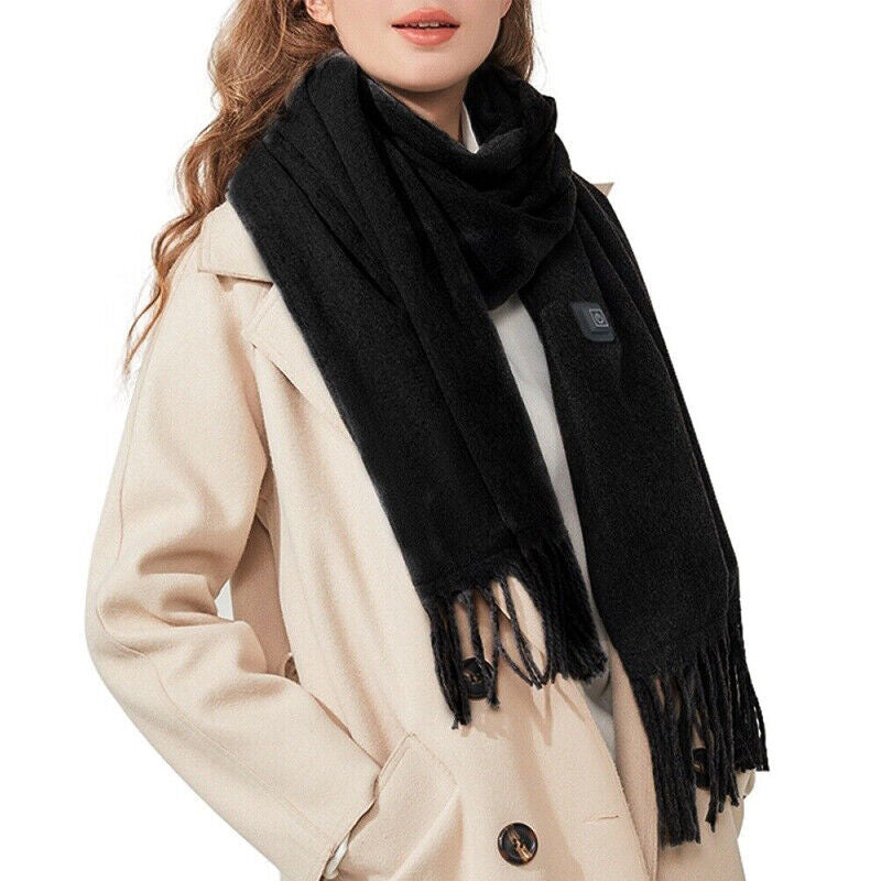 Smart Electric Heated Scarf Winter Neck Warmer Shawl USB