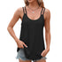 New Solid Color Jacquard Round Neck Women's Bottom And Inner Shoulder Strap Tank Top