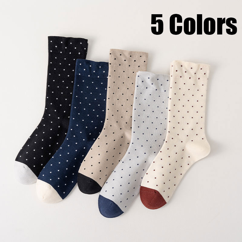 5 Pairs Women Cute Soft Socks Crew Lightweight Deodorant And Breathable