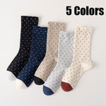 5 Pairs Women Cute Soft Socks Crew Lightweight Deodorant And Breathable