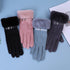 Outdoor Cycling Touch Screen Fleece Thickening Suede Gloves