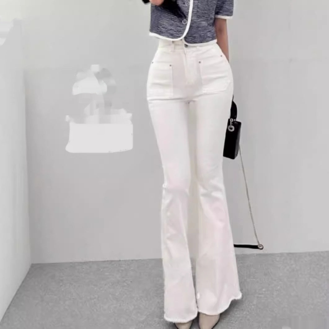 High Waist Big Long Leg Fengqi Denim Horn High Waist Pants