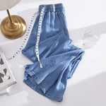 Jeans Women's Summer Thin High Waist Drooping