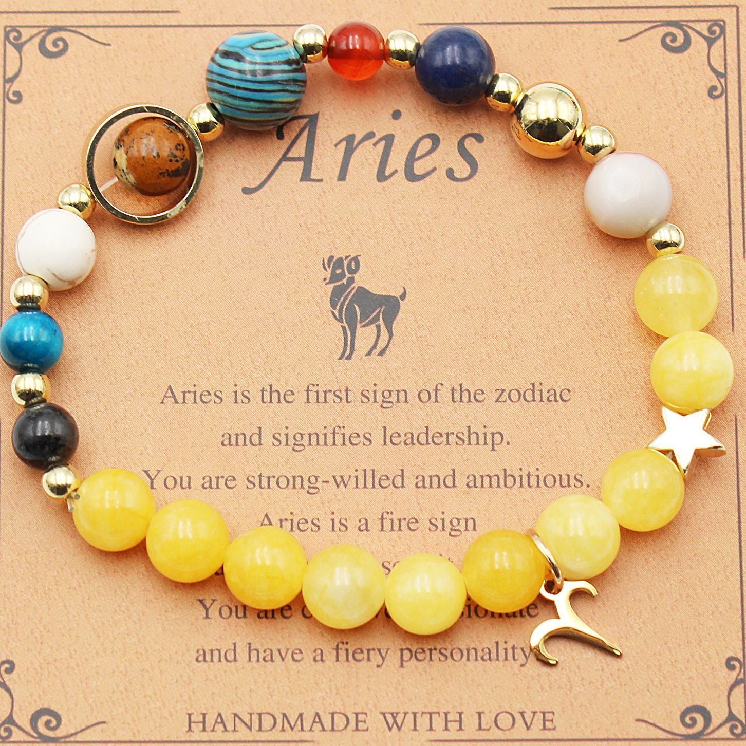 Eight Planets 12 Constellation Bracelet Morgan Stone Beaded Bracelet