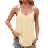 New Solid Color Jacquard Round Neck Women's Bottom And Inner Shoulder Strap Tank Top