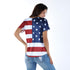 American Flag Women's Fashion Short Sleeve