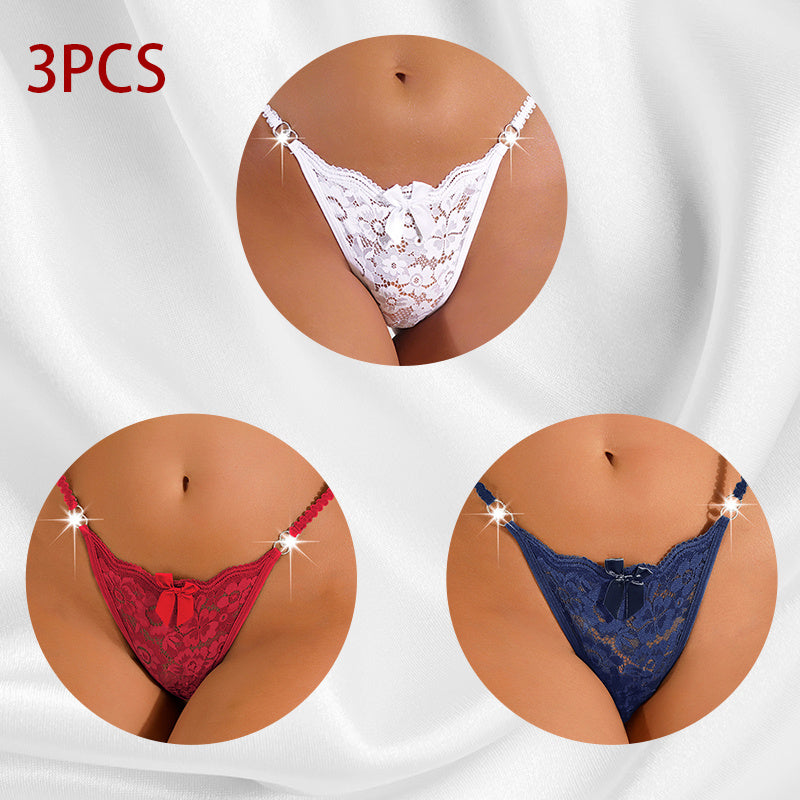 Women's Traceless Thong Lace Panties