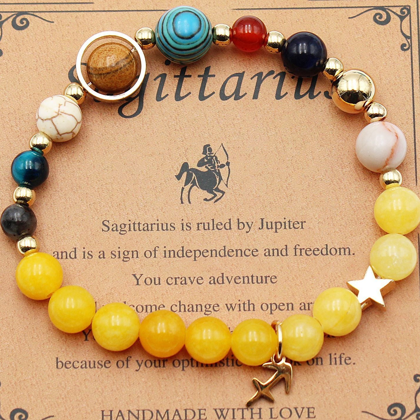 Eight Planets 12 Constellation Bracelet Morgan Stone Beaded Bracelet