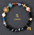 Eight Planets Twelve Constellations Bracelets Frosted Stone Beaded Bracelet