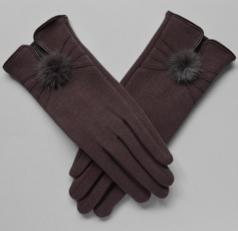 Women's Winter Warm Spun Velvet Gloves