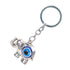 Blue Eyes Keychain Elephant Turkish Style Alloy Colored Glaze Pendant for Ladies Bag Car Interior