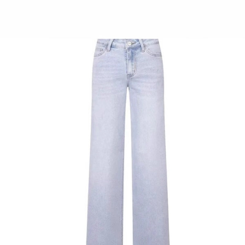 Narrow Wide-leg Pants High Waist Hip Lift Straight Loose Jeans