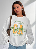 Cool Women's Hoodless Sweatshirt- California Print