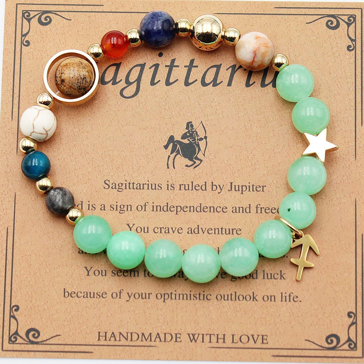 Eight Planets 12 Constellation Bracelet Morgan Stone Beaded Bracelet