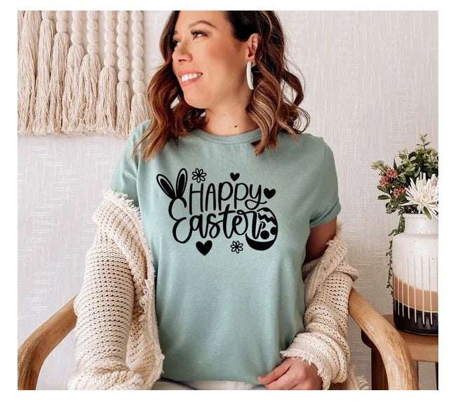 -Happy Easter T-shirt, Chosen Christian Shirt, Easter Bunny Gift, Bunny Shirt, Mama Top, Chosen T-shirt, Happy Life Tee, Christian Easter Tee