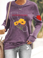 Casual Round Neck Women's Top