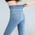 Elastic Waist High Waist Jeans For Women Spring And Autumn