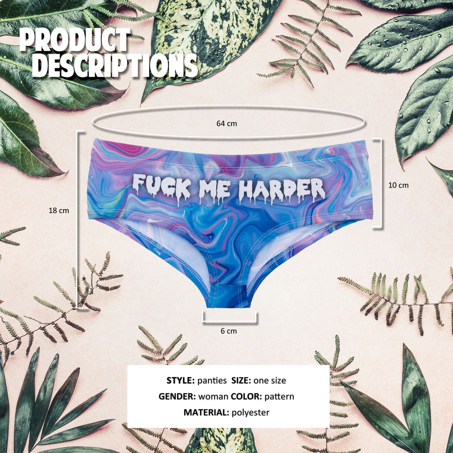 Printed Seamless Breathable Panties