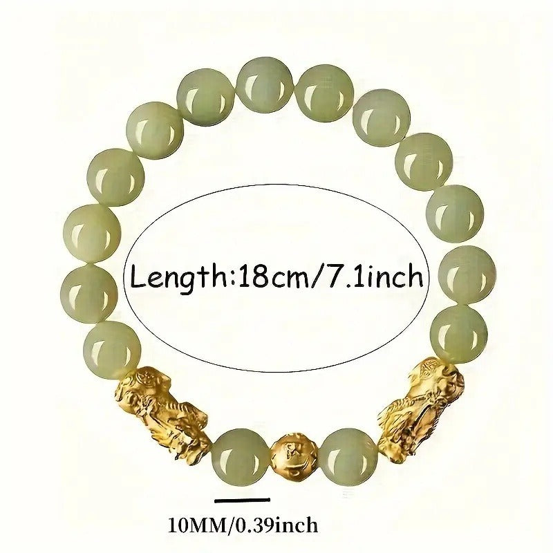 -The Gold Pixiu Bracelet Is Suitable For Those Who Pursue Traditional Auspicious Meanings And Like To Wear Jewelry To Show Their Unique Style