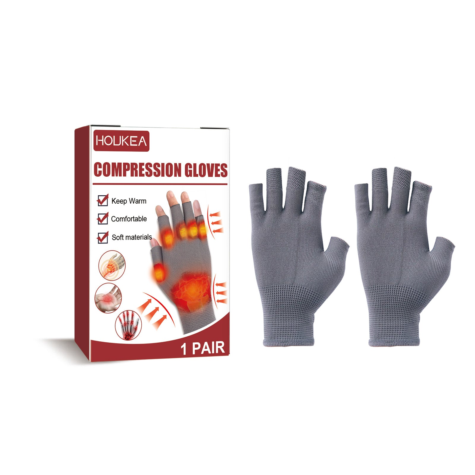 Joint Compression Gloves Wrist Gloves For Stiff Hands, Wrists, Thumbs, Sore Joints And Swollen Wrists