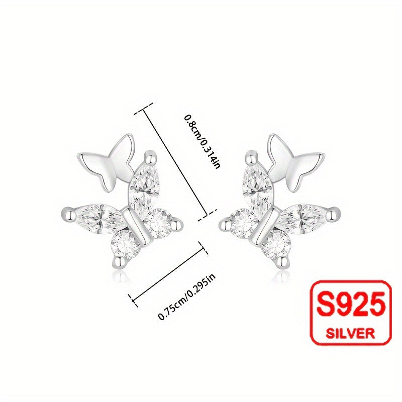 Sterling Silver Butterfly Earrings