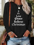 Women's Print Long-sleeved