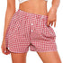 Holiday Women's Casual High Waist Loose Fashion Plaid Shorts