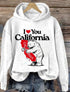 American Polyester Fiber Letter Printed Hoodie