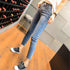 Women's Light-colored Skinny Jeans Slim Fit Pencil Pants