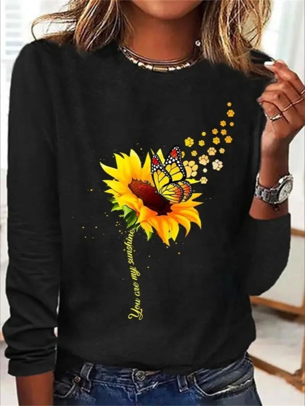 Women's Print Long-sleeved