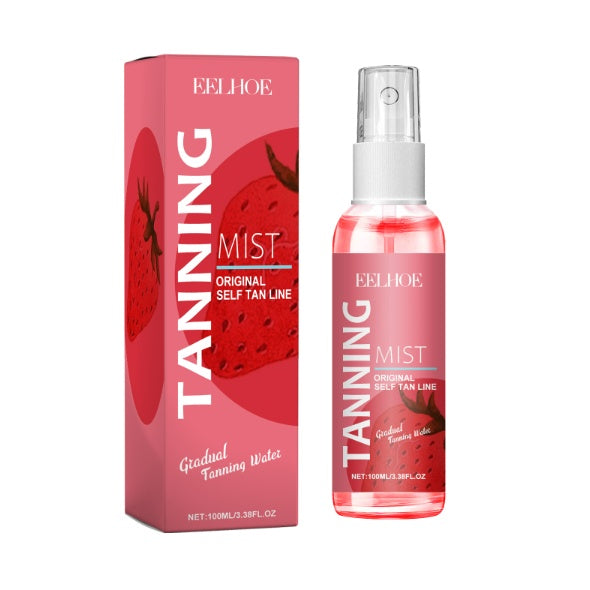 EELHOE Strawberry Tanning Mist Stay On Sun, Long-lasting, Tanning, Sun-kissed Skin, Gentle And Moisturizing Skincare