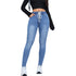 Women's Denim Trousers Autumn And Winter Drawstring Elastic Waist High Elastic Feet