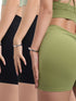 3 Pack High-waisted Butt-lifting Women's Sports Yoga Shorts