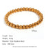 Niche Vintage Stainless Steel Plated 18K Elastic Bead Bracelet