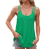 New Solid Color Jacquard Round Neck Women's Bottom And Inner Shoulder Strap Tank Top