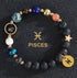 Eight Planets Twelve Constellations Bracelets Frosted Stone Beaded Bracelet