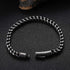 Men's Stainless Steel Round Mill Simple Fashion Titanium Steel Vintage Bracelet